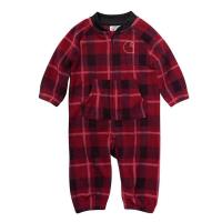 Carhartt CM8710 - Fleece Long Sleeve Zip-Front Plaid Coverall - Boys