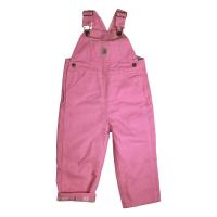Carhartt CM9629 - Washed Canvas Bib Overall Flannel Lined - Girls