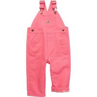 Carhartt CM9713 - Loose Fit Canvas Flannel Lined Bib Overall - Girls