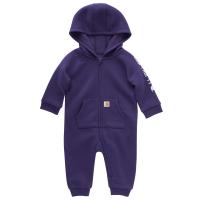 Carhartt CM9733 - Long-Sleeve Fleece Zip-Front Hooded Coverall - Girls