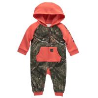 Carhartt CM9735 - Long-Sleeve Fleece Zip-Front Hooded Camo Coverall - Girls