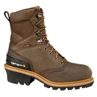 Carhartt CML8169 - 8-Inch Crazy Horse Brown Waterproof Insulated Logger Boot