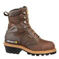 Carhartt CML8229 - Men's 8-inch Insulated Brown Logger Boot/Steel toe