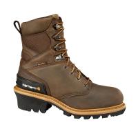 Carhartt CML8369 - 8-Inch Crazy Horse Brown Waterproof Insulated Logger Boot