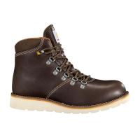 Carhartt CMW6184 - Plain Toe Dark Brown 6-Inch Waterproof Wedge Boot