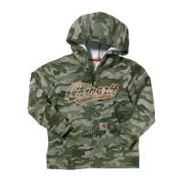 Carhartt CP8448 - Camo Hooded Zip Front Logo Sweatshirt - Boys
