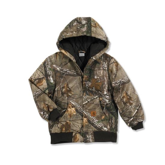 New Infant Carhartt Active Hooded Real Tree Xtra Camo Quilted Warm Winter Jacket 