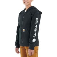 Carhartt CP8564 - Long-Sleeve Full Zip Logo Sweatshirt - Boys