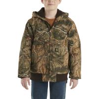 Carhartt CP8579 - Canvas Insulated Hooded Camo Active Jac - Boys