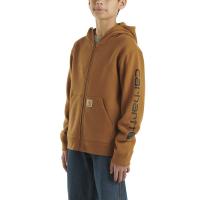 Carhartt CP8675 - Long-Sleeve Full-Zip Logo Sweatshirt - Boys