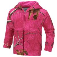 Carhartt CP9525 - Pink Camo Zip Sweatshirt - Girls