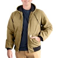 Carhartt EJ130 - Sandstone Tailored Fit Active Jacket - Quilted Flannel Lined