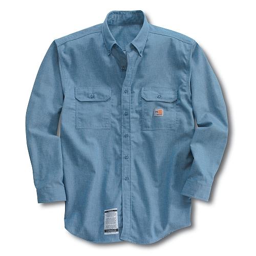 Chambray Blue Carhartt FRS161 Front View