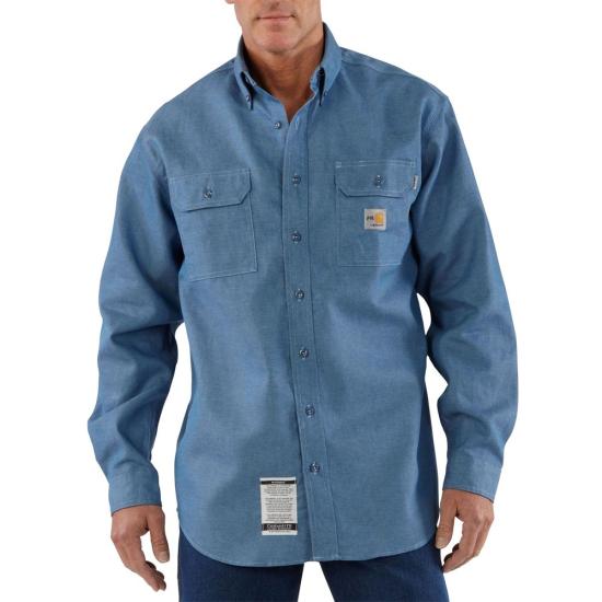 Chambray Blue Carhartt FRS191 Front View