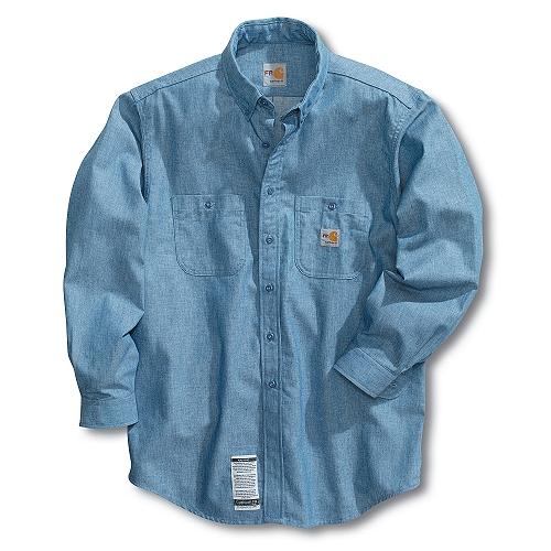 Chambray Blue Carhartt FRS93 Front View