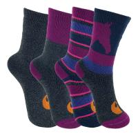 Carhartt GA0104 - Girl's Cold Weather Thermal Crew Socks 4-Pack