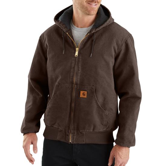 Carhartt mens insulated hooded jacket  J130BRN  size  2x-large