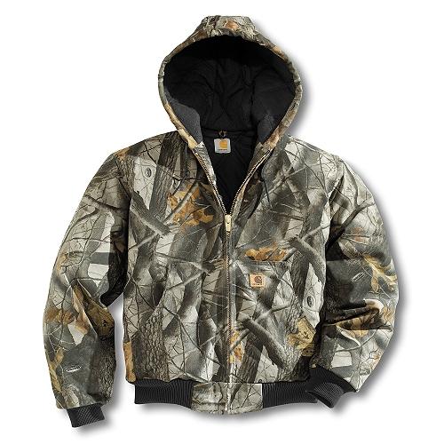 Carhartt men's quilted flannel outlet lined camo active jacket