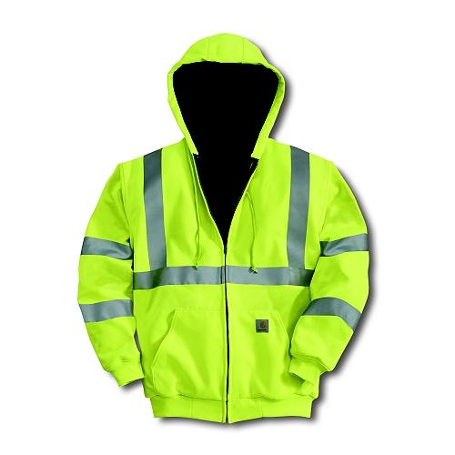 Bright Lime Carhartt J206 Front View