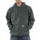 Winter Moss Heather Carhartt K121 Front View - Winter Moss Heather | Model is 6'0" with a 40.5" chest, wearing Medium