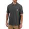 Carbon Heather Carhartt K570 Front View - Carbon Heather | Model is 6'2" with a 40.5" chest, wearing Medium