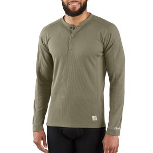 Carhartt Mens Force Midweight Classic Henley Thermal Base Layer Long Sleeve Shirt 