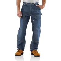 Carhartt RNB07 - Weathered Double Knee Denim Loose-Original Fit Logger Jean