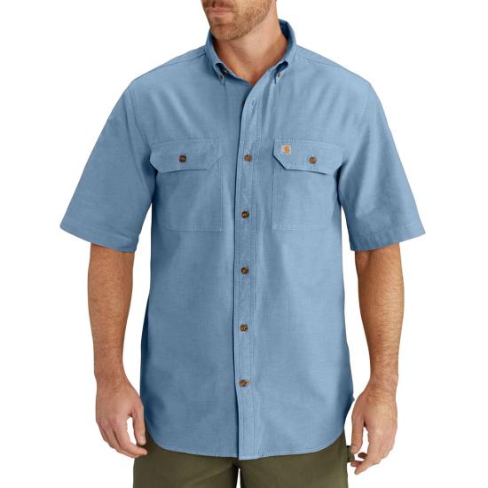 Chambray Blue Carhartt S200 Front View