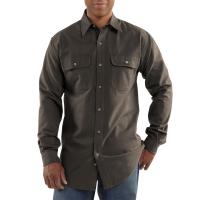 Carhartt S215 - Long Sleeve Heavyweight Solid Flannel Shirt