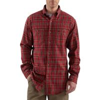 Carhartt S249 - Long Sleeve Midweight Flannel Plaid Shirt