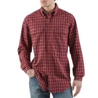 Carhartt S253 - Long Sleeve Chambray Plaid Shirt
