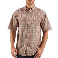 Carhartt S276 - Short Sleeve Chambray Plaid Shirt