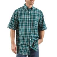 Carhartt S277 - Short Sleeve Lightweight Button Collar Plaid Shirt