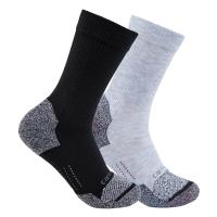 Carhartt SC0812W - Women's Force® Midweight Synthetic Blend Crew Sock 2-Pack