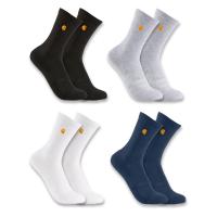 Carhartt SC2254J - Midweight Embroidered Crew Sock 4-Pack