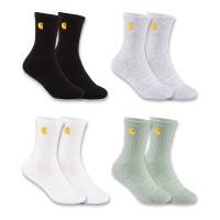Carhartt SC2254T - Toddler Midweight Embroidered Crew Sock 4-Pack - Unisex