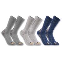 Carhartt SC3243M - Midweight Synthetic-Cotton Blend Crew Sock 3-Pack