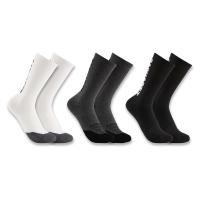 Carhartt SC9873M - Midweight Cotton-Tencel&trade; Logo Crew Sock 3-Pack