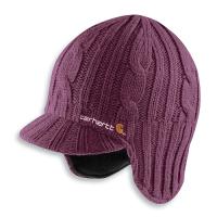 Carhartt WA025 - Women's Cable-Knit Ear Flap Hat With Visor