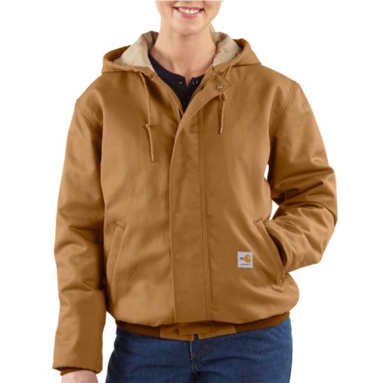 Carhartt Brown Carhartt WFRJ130 Front View