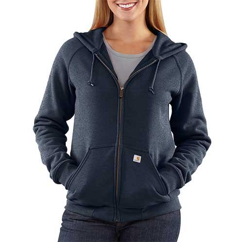 Carhartt WJ012 - Women's Thermal Lined Zip-Front Hooded Sweatshirt ...