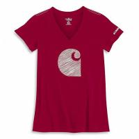 Carhartt WK077 - Women's Short Sleeve Big "C" V-Neck T-Shirt