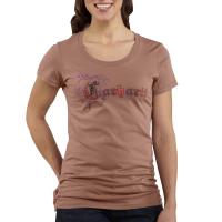 Carhartt WK081 - Women's Short Sleeve Leather and Lace Crewneck T-Shirt