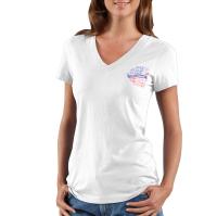 Carhartt WK131 - Women's Short-Sleeve Flag Graphic T-Shirt