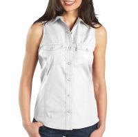 Carhartt WS004 - Women's Sleeveless Poplin Snap-Front Shirt
