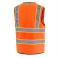 Hi Vis Orange CAT 1320062 Back View - Hi Vis Orange