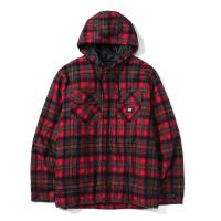 CAT 1040045 - Hooded Flannel Shirt Jac