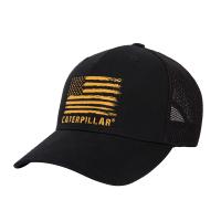 CAT 1090044 - Distressed Flag Flexfit 110 Cap