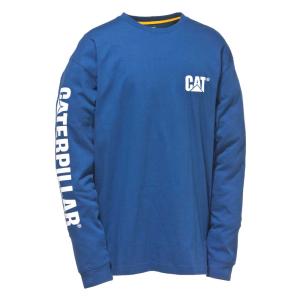 Cat Maglietta Uomo A Maniche Lunghe – Trademark Banner, Detroit Blue, Taglia X-Large Tall, Cotone