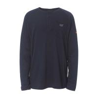 CAT 1630001 - Flame Resistant Long Sleeve Henley Shirt